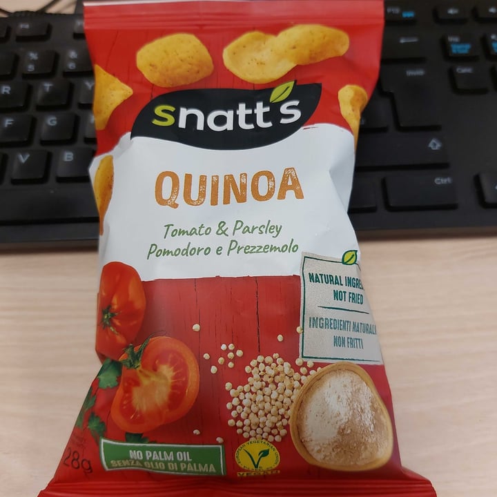 review photo of snatt’s Quinoa Snack Pomodoro E Prezzemolo shared by @francescabal on 08 Apr 2022 - review