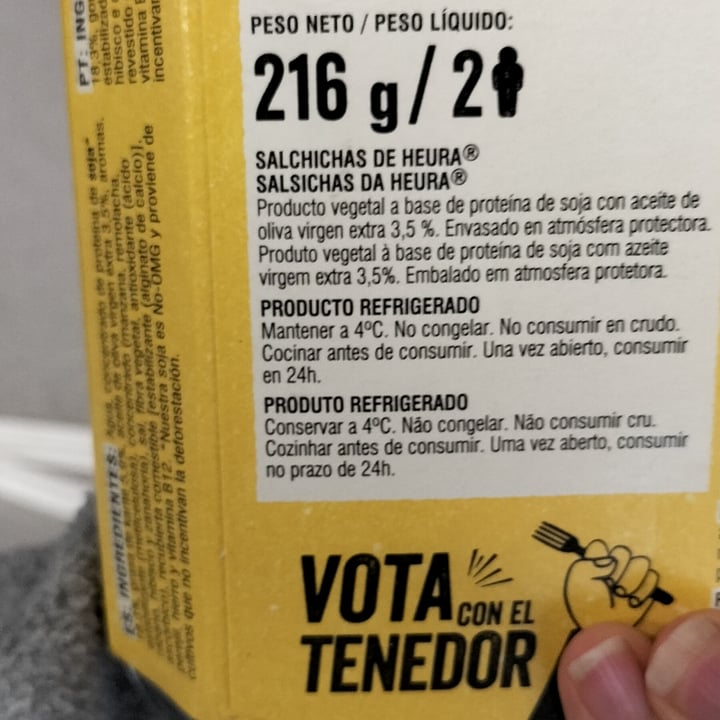 review photo of Heura Salchichas Originales shared by @annamasana on 18 Apr 2022 - review