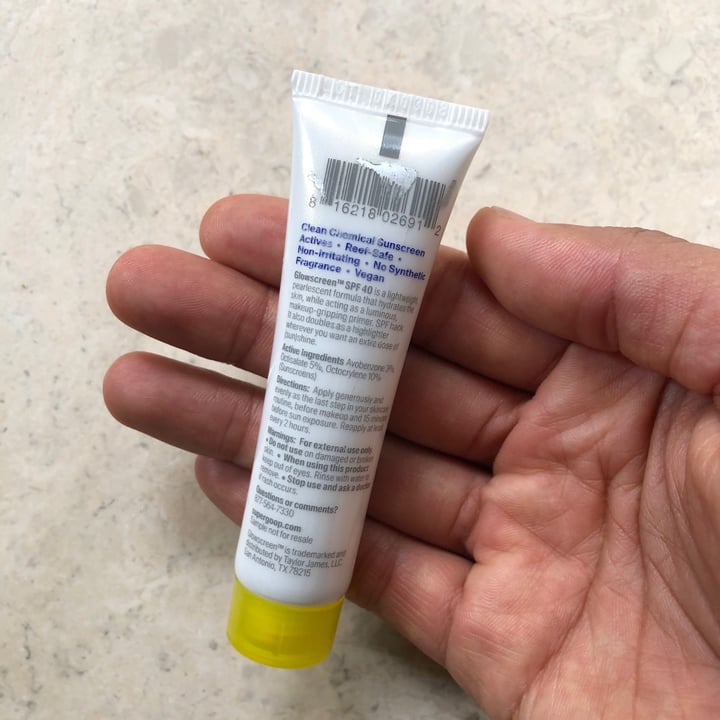 photo of Supergoop! Glow Screen SPF 40 shared by @skinnykatwoman on  28 Oct 2021 - review