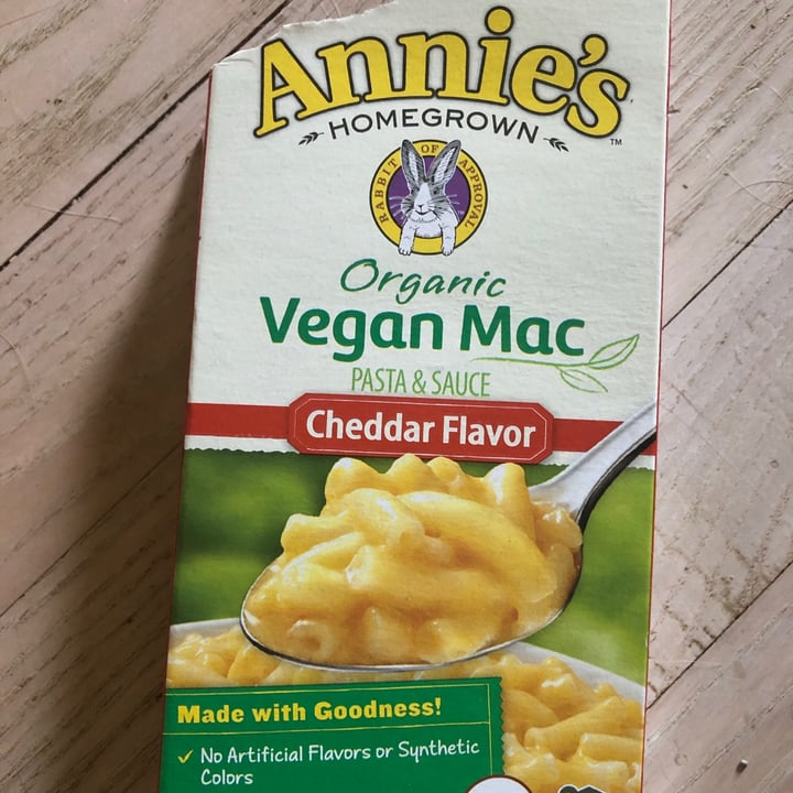 photo of Annie’s Organic Vegan Mac Cheddar Flavor shared by @hinesrn on  09 Jul 2020 - review