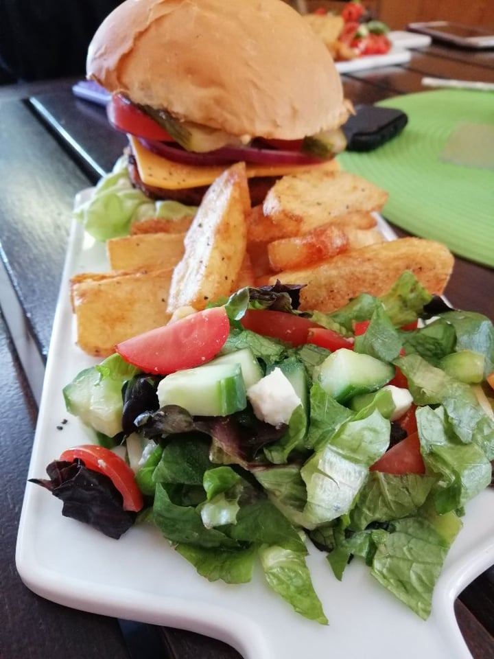 review photo of Asher's Corner Cafe @ Ashers Farm Sanctuary To Infinity & Beyond Burger shared by @ashersfarmsanctuary on 06 Aug 2019 - review