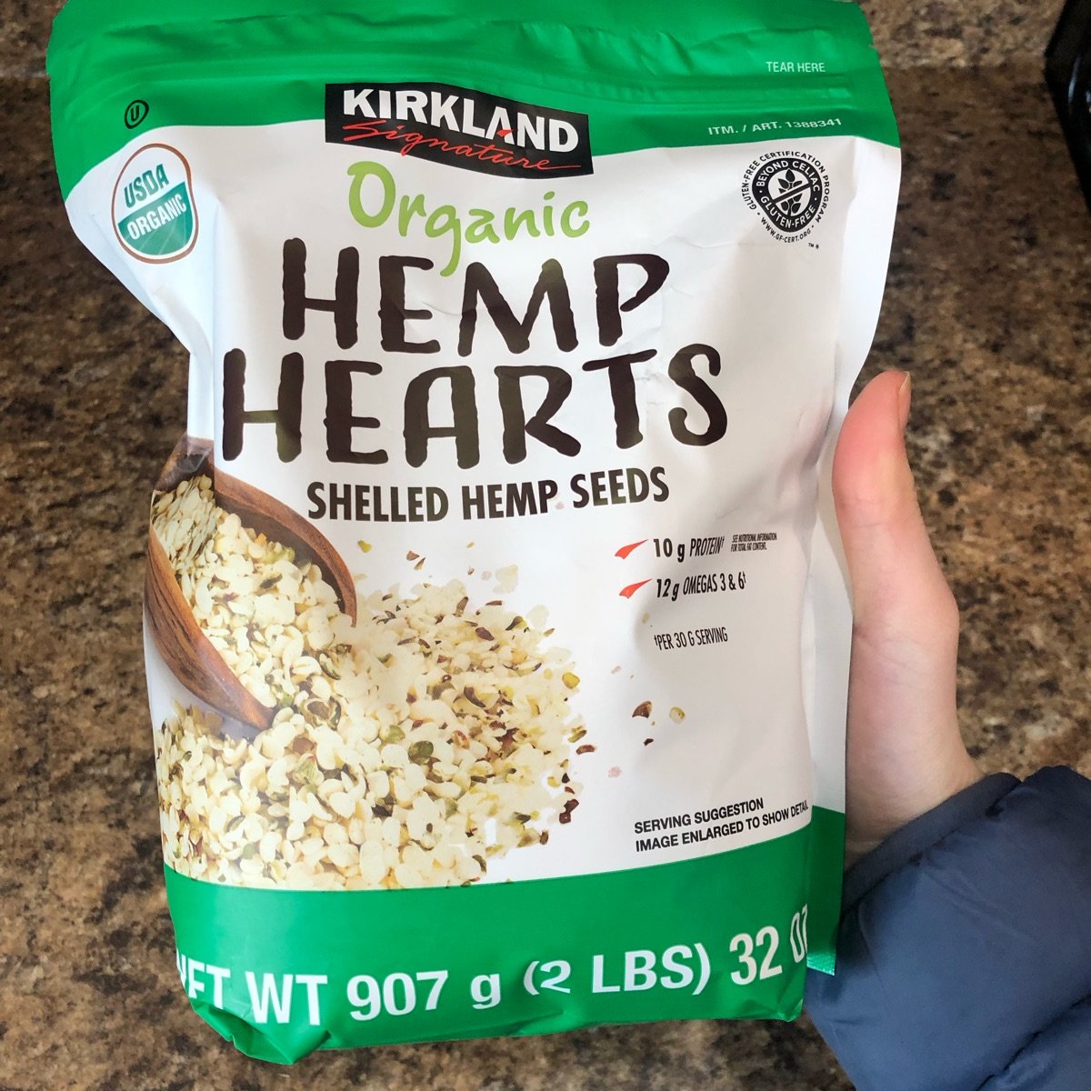 Kirkland Signature Organic Hemp Hearts, 2 lbs