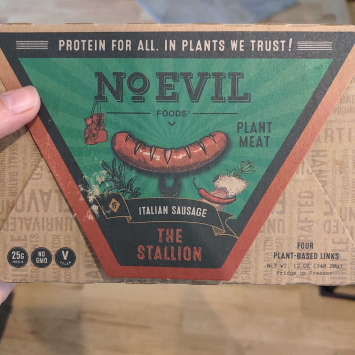photo of No Evil Foods Italian sausage shared by @mandelici0us on  27 Aug 2021 - review