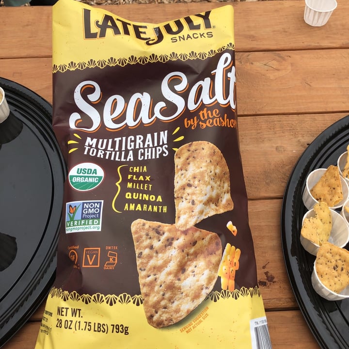 photo of Late July Snacks Multigrain Tortilla Chips: Sea Salt shared by @terri on  15 May 2021 - review