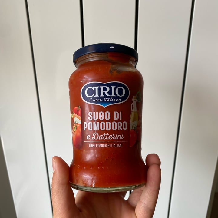 review photo of Cirio Sugo al basilico e datterini shared by @giorgiamalavasi on 01 Jul 2022 - review