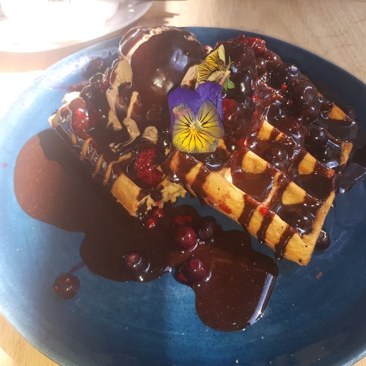 photo of Lexi's Healthy Eatery Chocolate chip vanilla waffles shared by @charliebertin on  13 Dec 2020 - review