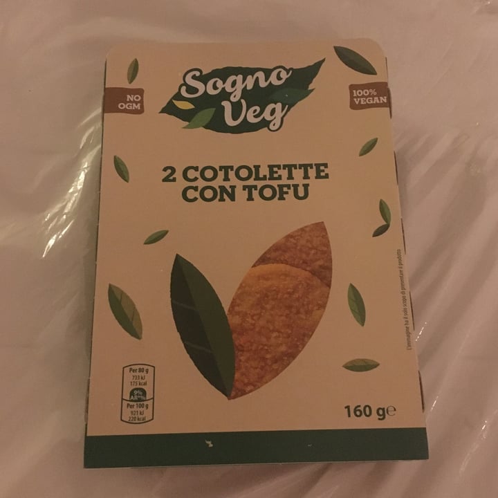 photo of Sogno veg 2 Cotolette Con Tofu shared by @annamarias on  18 Sep 2022 - review