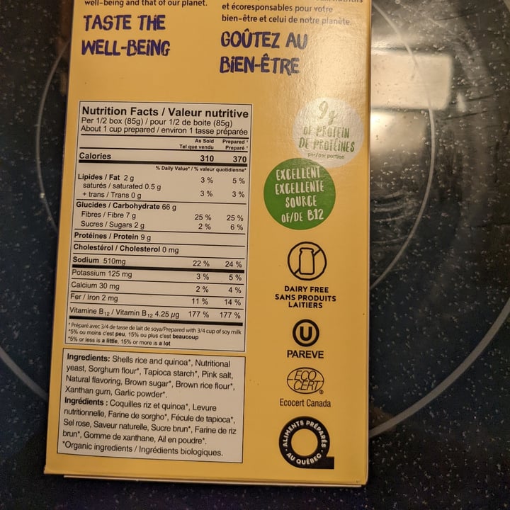 review photo of GoGo Quinoa Shells & Vegan cheese shared by @amaris--g on 26 May 2022 - review