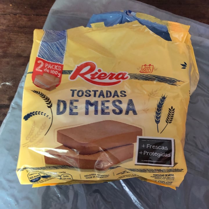 review photo of Riera Tostadas de mesa shared by @lectoravegan on 02 Feb 2021 - review