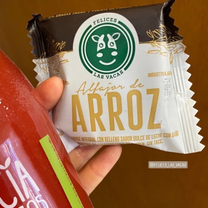 review photo of Felices Las Vacas Alfajor de arroz shared by @dagustina on 04 Apr 2021 - review