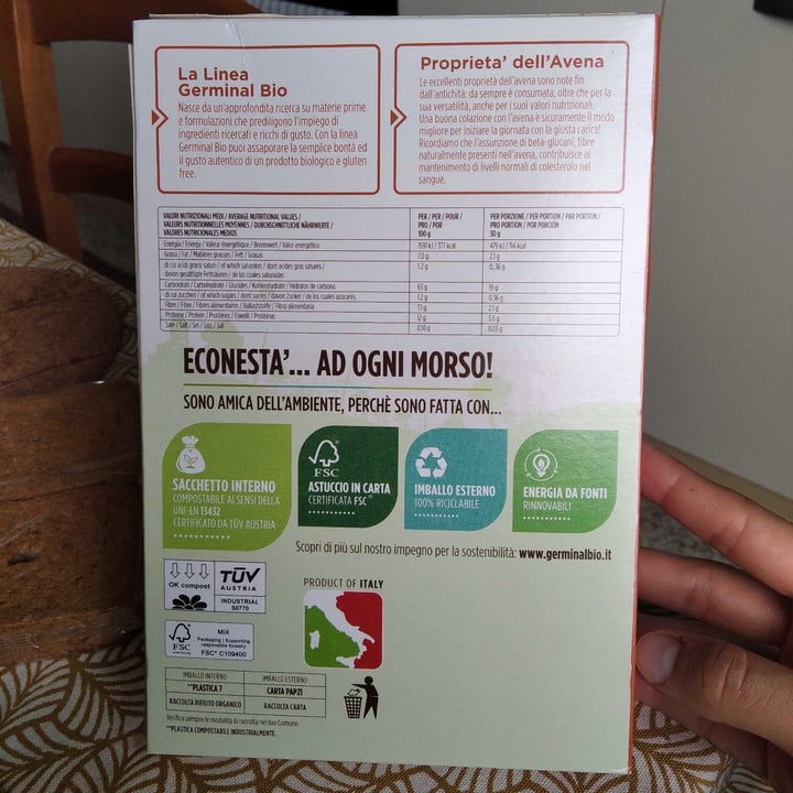 photo of Germinal Bio Fiocchi Avena Bio shared by @giuliettaflag on  27 Jul 2022 - review