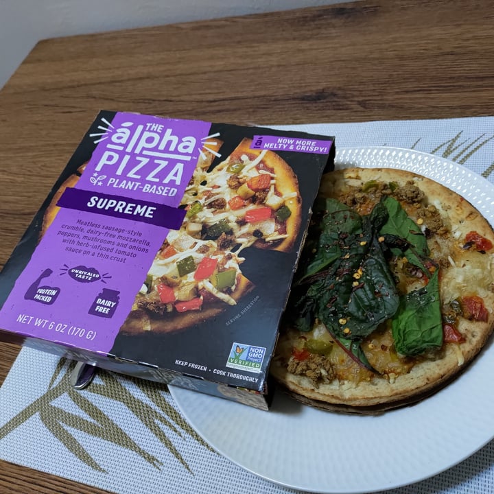 photo of Alpha Foods Supreme Alpha Pizza shared by @stevenneoh on  30 Jan 2021 - review