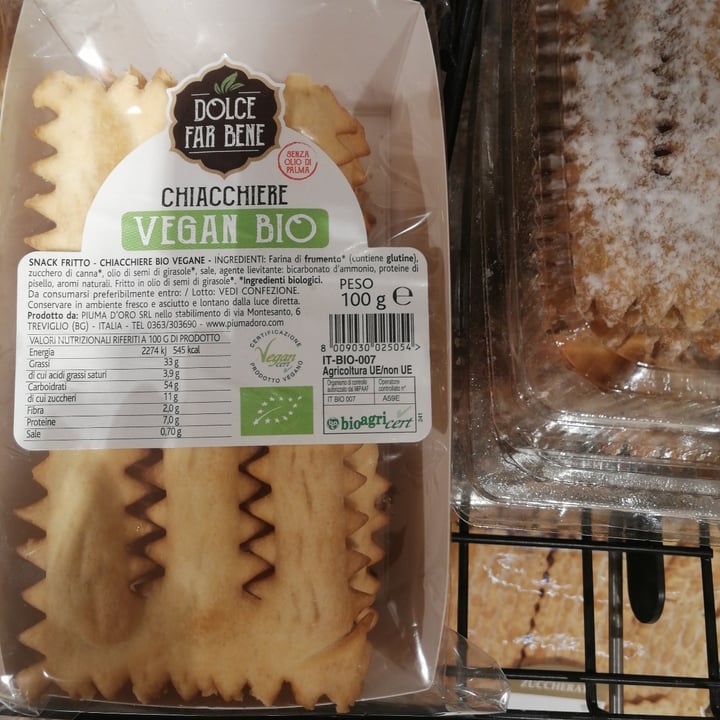 review photo of Dolce far bene Chiacchiere vegan bio shared by @emanuelaa on 26 Apr 2022 - review