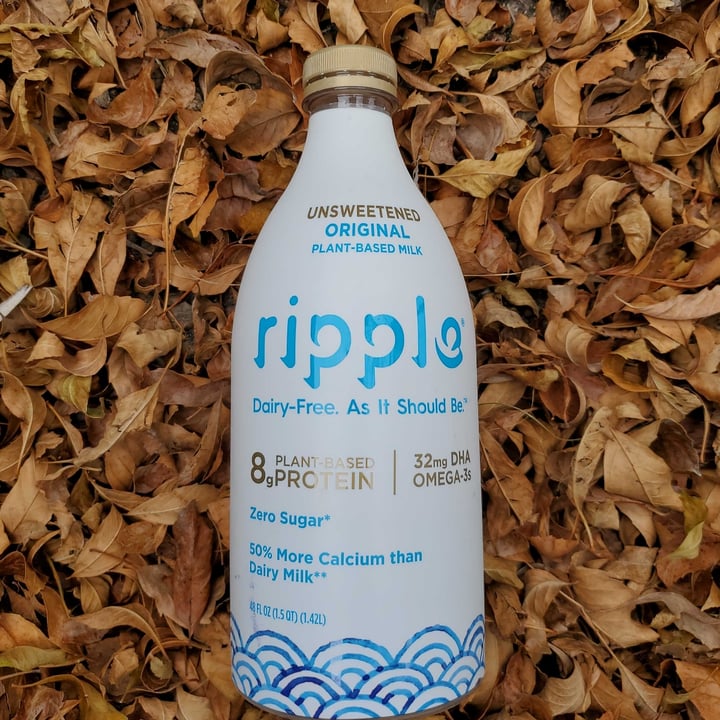 photo of Ripple Foods Unsweetened Original Plant-Based Milk shared by @eriluc on  08 Jan 2021 - review