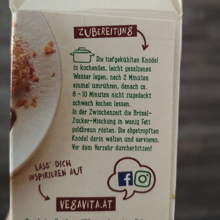 review photo of Vegavita Nougat Knödel shared by @luisaluisa on 19 Jun 2021 - review