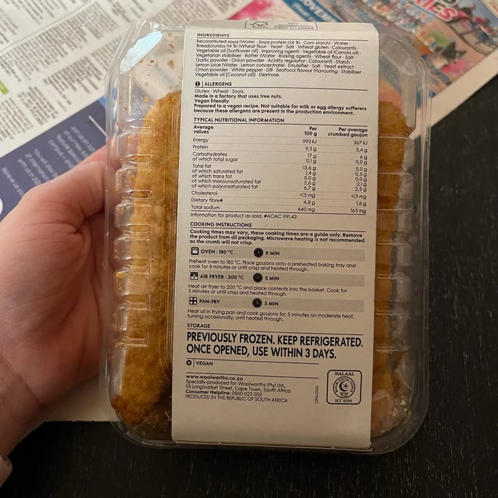photo of Woolworths Food Crumbed fish-style goujons shared by @jeanne-marie on  01 Dec 2021 - review