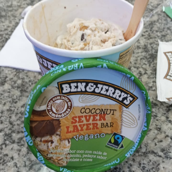 photo of Ben & Jerry's Coconut Seven Layer Bar Non-Dairy Frozen Dessert shared by @patriciacasadei on  25 Oct 2022 - review
