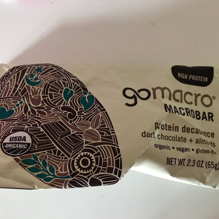 review photo of GoMacro Protein Decadence - Dark Chocolate + Almonds shared by @licinio on 12 May 2022 - review