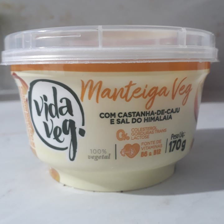 review photo of Vida Veg Manteiga Veg com castanha de caju e sal do Himalaia shared by @mabelzinha on 25 Oct 2021 - review