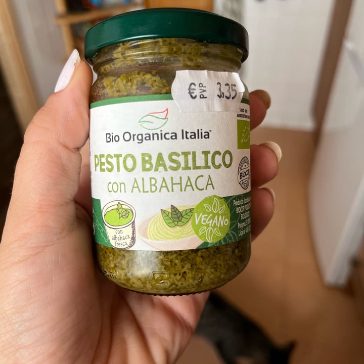 photo of Bio Organica Italia Pesto basílico vegano shared by @elisalu on  19 Jul 2022 - review
