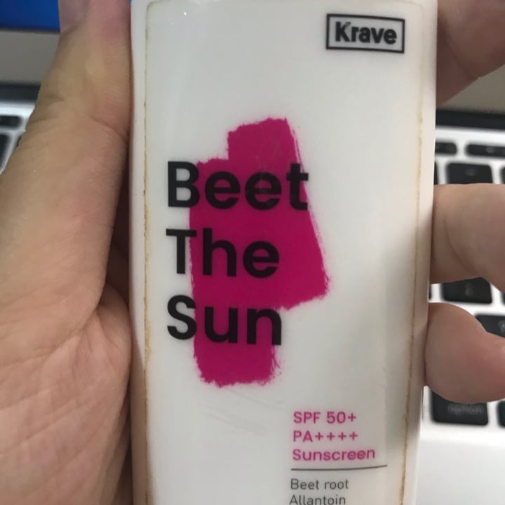 review photo of Krave Beauty Beet the Sun Sunscreen shared by @mandyyu on 27 Jun 2020 - review