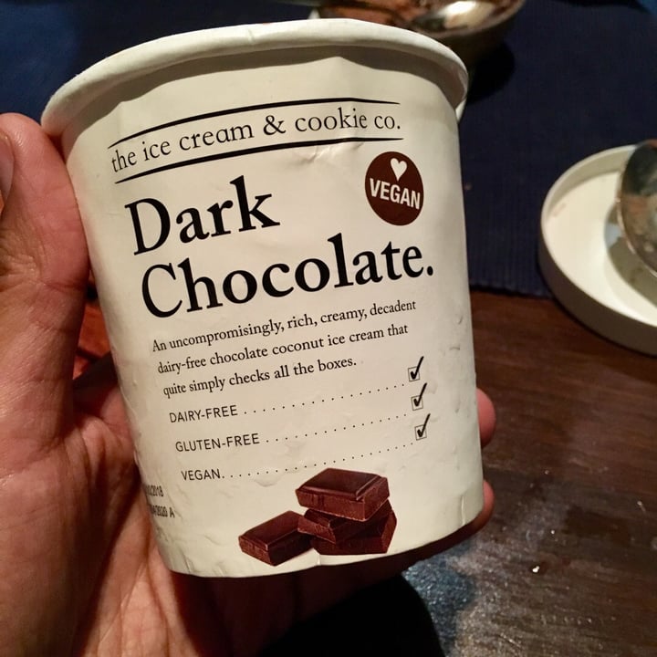 review photo of The Ice Cream & Cookie Co Vegan Dark Chocolate Ice Cream shared by @vikas on 17 Oct 2018 - review