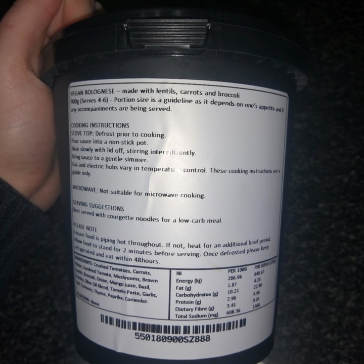 review photo of By Word of Mouth - Frozen for you Vegan bolognese shared by @thekeenbean on 21 Sep 2022 - review