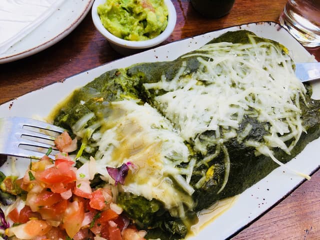 Photo of the dish “Spicy bean verde enchilada”