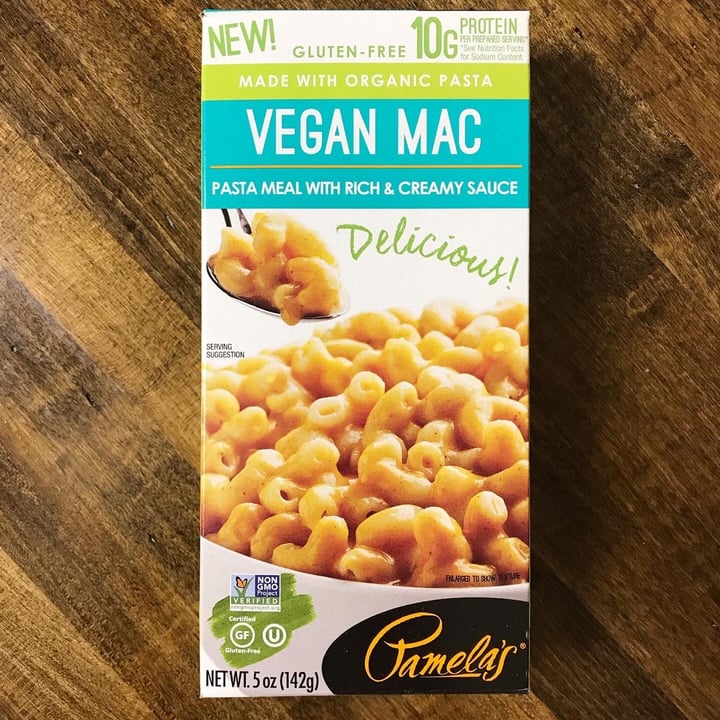 photo of Pamela’s Vegan Mac shared by @broccolirobe on  04 Aug 2020 - review