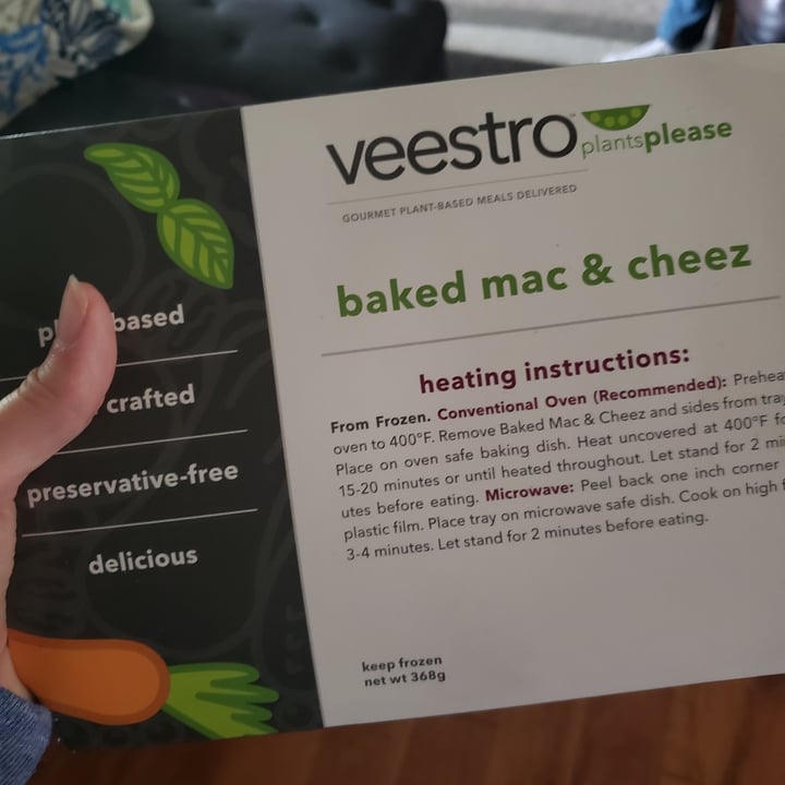 photo of Veestro Baked Mac & Cheez shared by @jenicalyonclapsaddle on  18 Sep 2020 - review