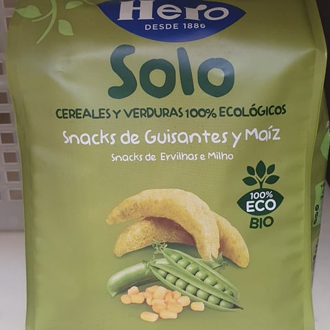 Snacks Hero Solo guisantes y maíz