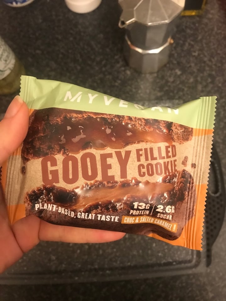 photo of MYVEGAN Gooey Filled Cookie shared by @kirstend94 on  14 Feb 2020 - review