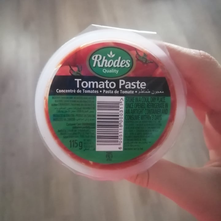 photo of Rhodes Tomato paste shared by @zoezurnamer on  30 Oct 2020 - review
