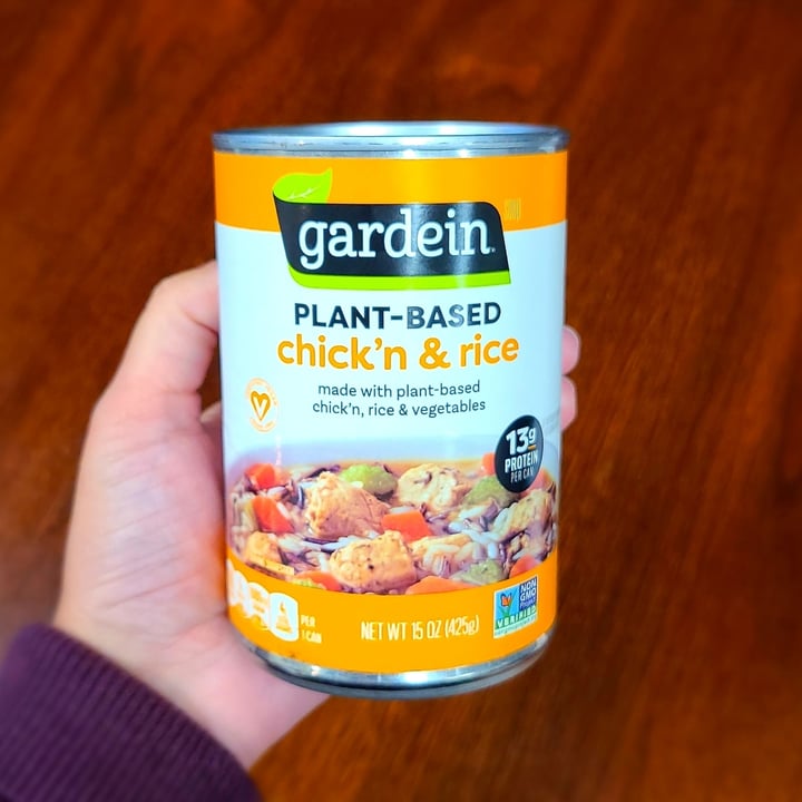 photo of Gardein Chick’n & Rice Soup shared by @agreene428 on  20 Dec 2021 - review