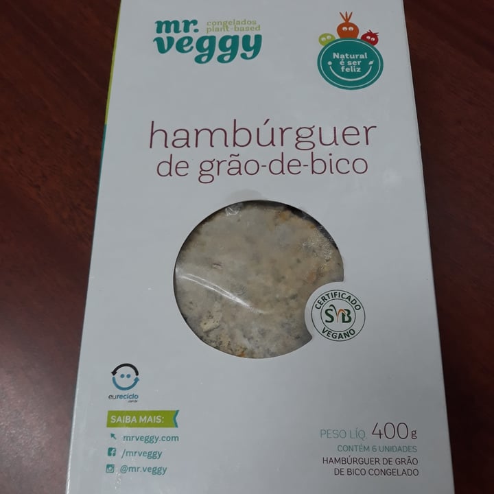 photo of mr. veggy Hambúrguer de Grão-de-bico shared by @zilmaradalben on  12 May 2022 - review