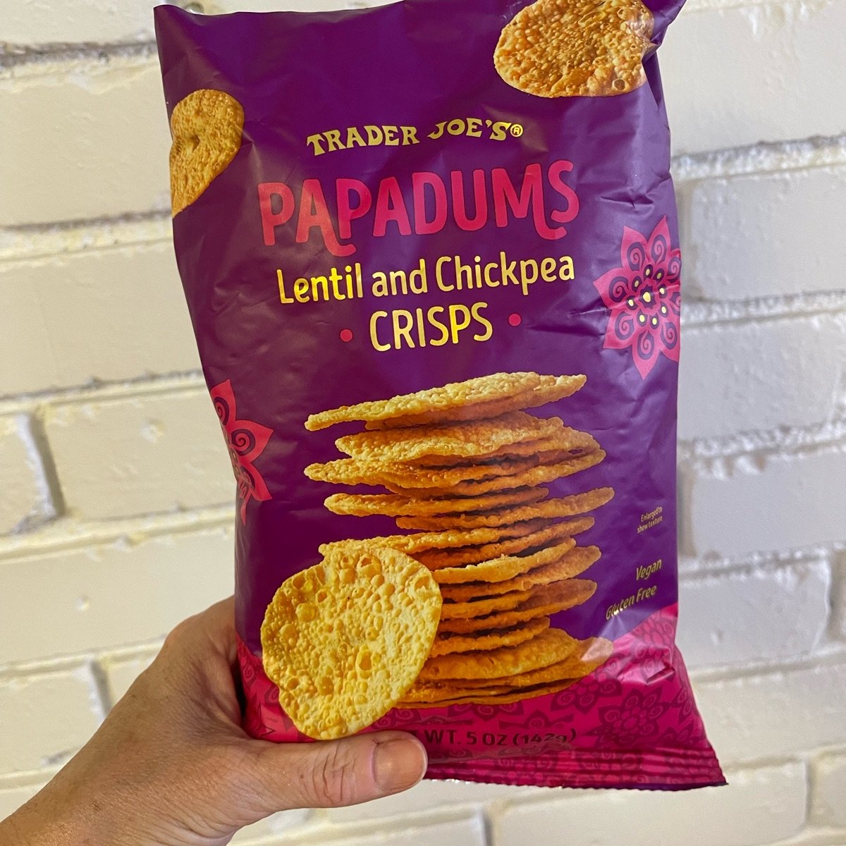 Trader Joe's Papadums Lentil and Chickpea Crisps Reviews abillion
