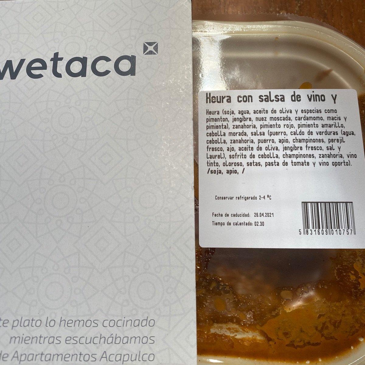 Heura con salsa bilbaína - Wetaca