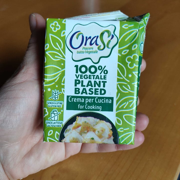 photo of OraSí 100% plant based Crema per cucinare shared by @veronicamasotti on  01 Apr 2022 - review