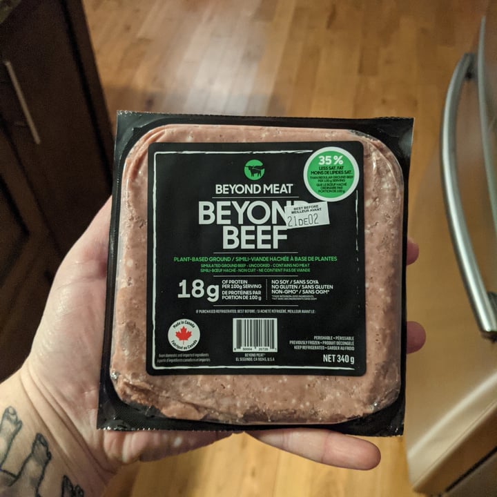 photo of Beyond Meat Beyond Beef Plant-based Ground 18g of protein/serving shared by @mdsingleton on  30 Nov 2021 - review