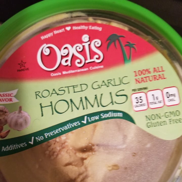 photo of Oasis Mediterranean Cuisine Roasted Garlic Hummus shared by @cnance190620 on  30 May 2020 - review