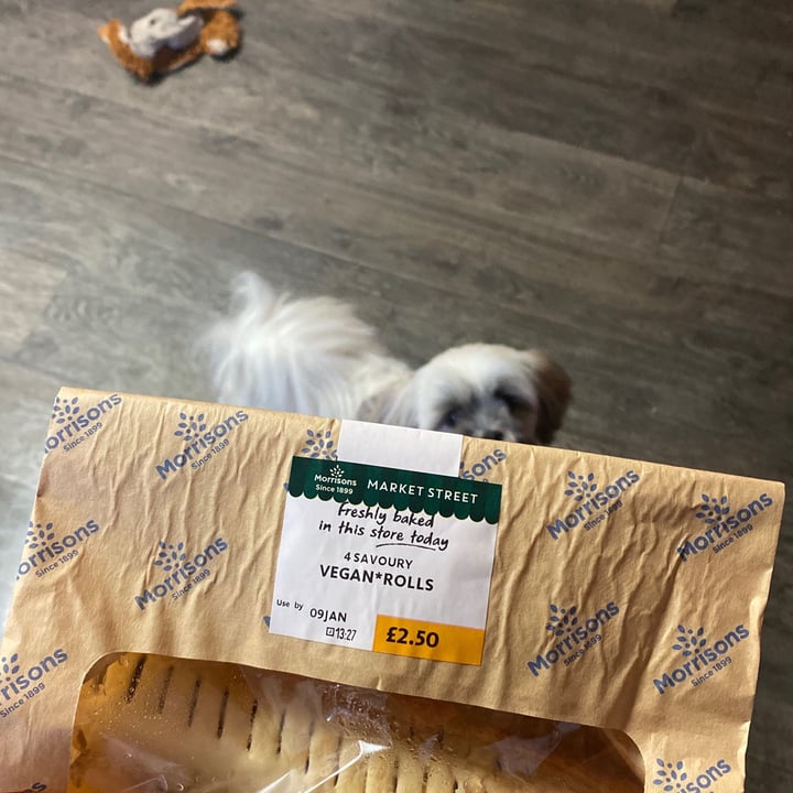review photo of Morrisons Savoury Vegan Rolls shared by @kkinocore on 10 Jan 2021 - review