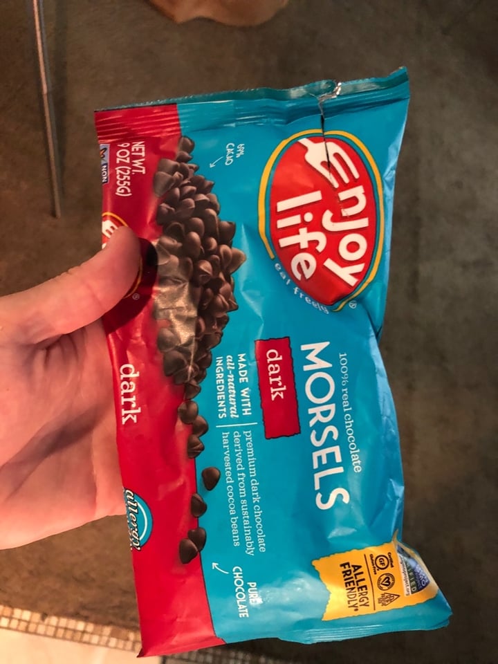review photo of Enjoy Life Dark Chocolate Morsels shared by @eackerman80 on 07 Jan 2020 - review