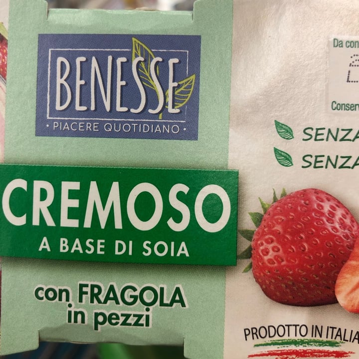 photo of Benèsse Yogurt soia fragola shared by @violettaplantbased on  05 Jul 2021 - review