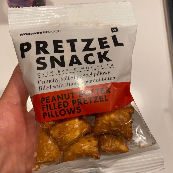 photo of Woolworths Food Pretzel Snack Peanut Butter Filled Pretzel Pillows shared by @yogawithrhian on  28 Jul 2020 - review