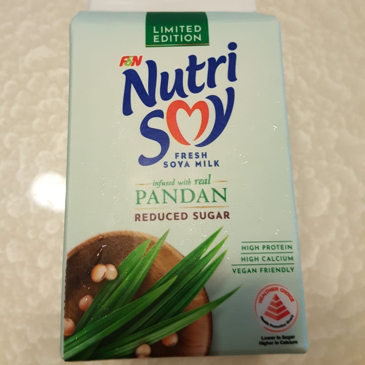 photo of F&N Nutrisoy Pandan Flavoured Soy Milk shared by @kent on  19 Jun 2020 - review