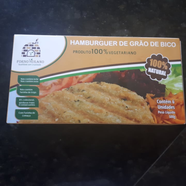 review photo of hamburguer de Grão De bico Forno Do Futuro shared by @cduarte on 01 May 2022 - review