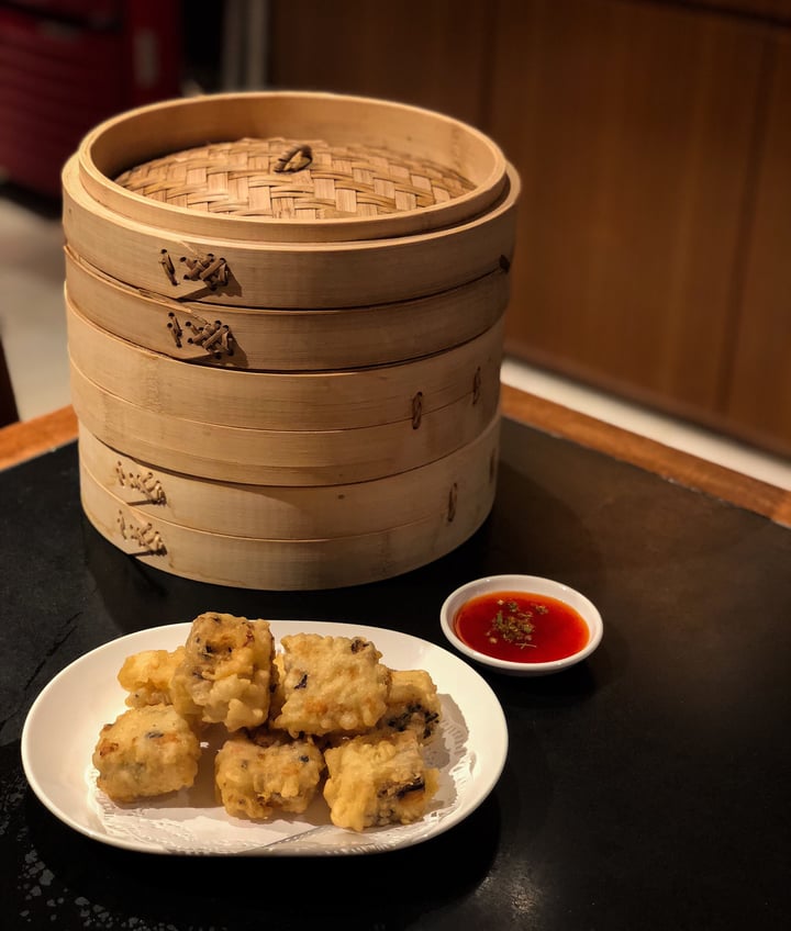 photo of Din Tai Fung Deep Fried Handmade Tofu with Water Chestnuts & Mushrooms shared by @akm on  12 Jun 2018 - review