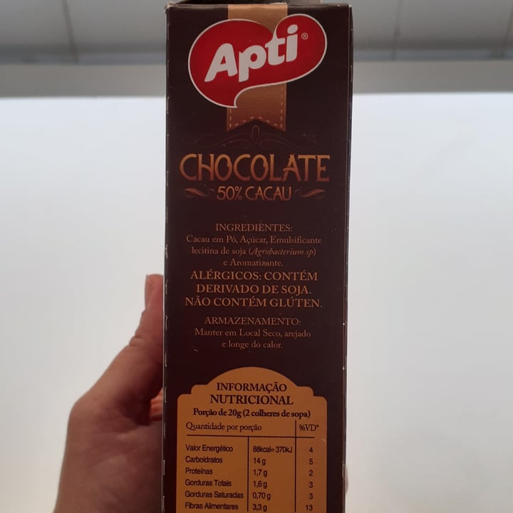 photo of Apti Chocolate 50% cacau shared by @laurinhaalvares on  11 Jan 2022 - review