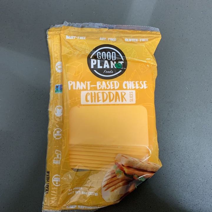 photo of Good Planet Foods Plant-Based Cheddar Cheese Slices shared by @jayluna22 on  16 Sep 2021 - review