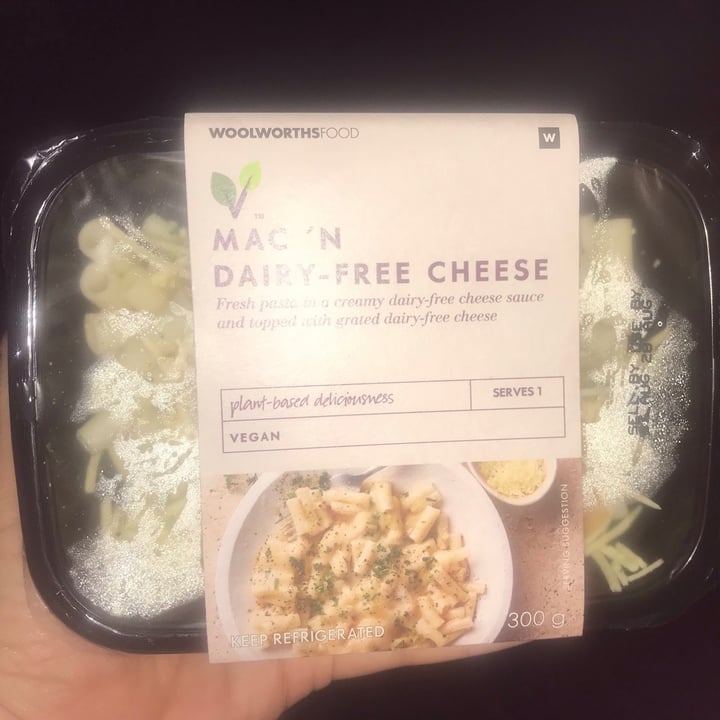 photo of Woolworths Food Mac ‘n Dairy-Free Cheese shared by @themissyb on  04 Sep 2021 - review